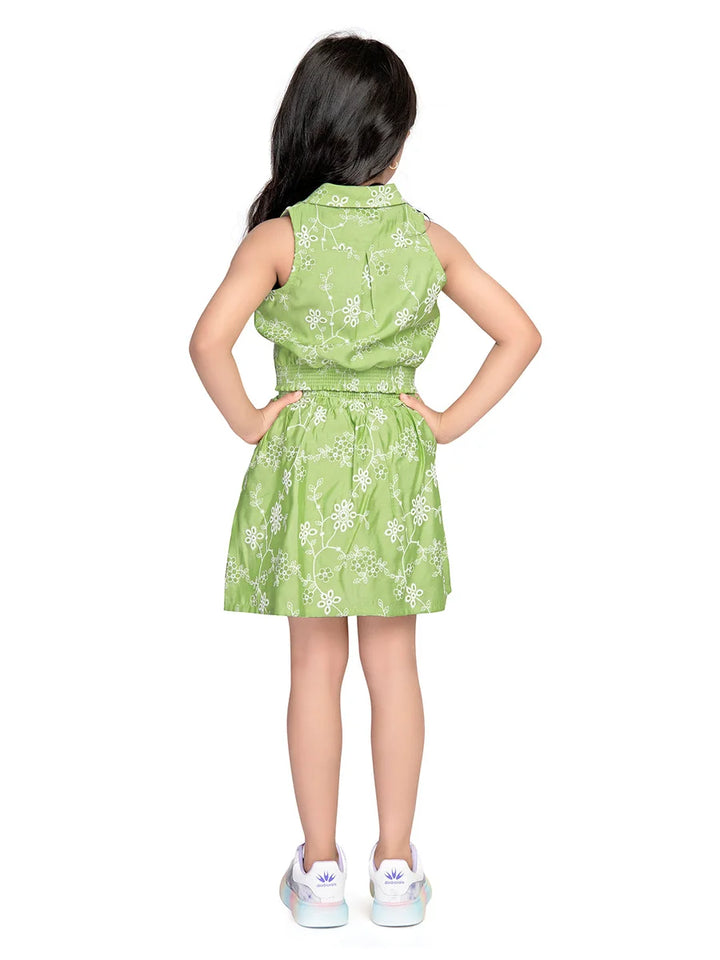 Pista Green Skirt Set | Stylish Skirt Set for Girls  Trendy Fashion