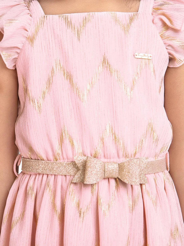 Fancy Peach Dress | Perfect Birthday & Party Wear for Kids