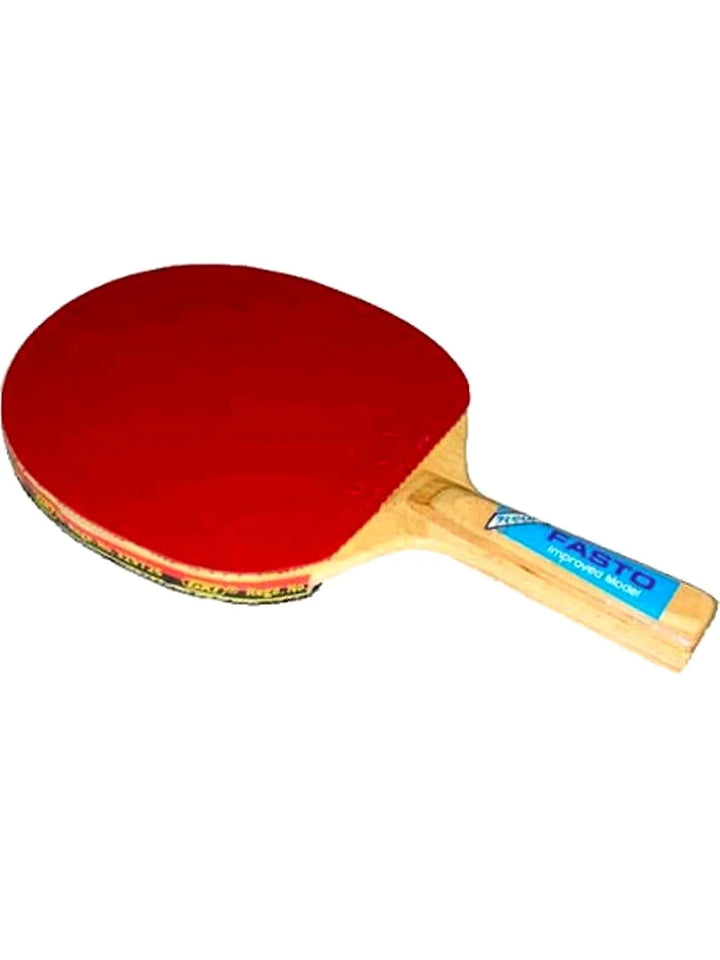 GKI Fasto Table Tennis Bat: Fast Blade with ITTF Authorized Rubber and Flared Handle