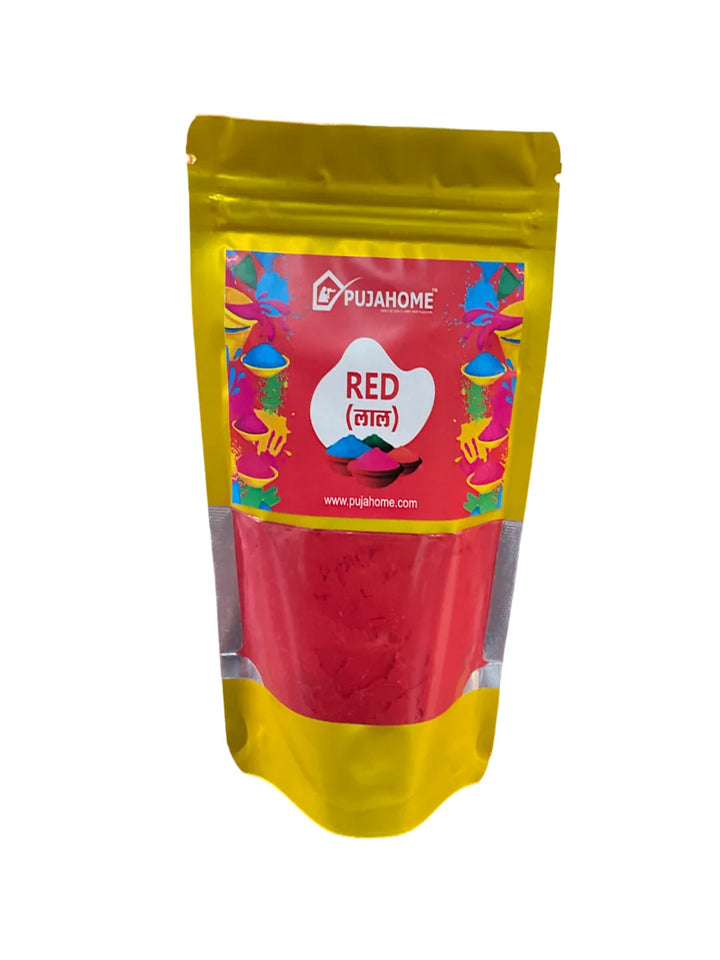 Holi Herbal Gulal Color for Kids & Adults. Natural Fragrance Soft Gulal with Non-Toxic Scent for Holi Parties and Puja. 100 Gram Each (Pack of 4 Colors)