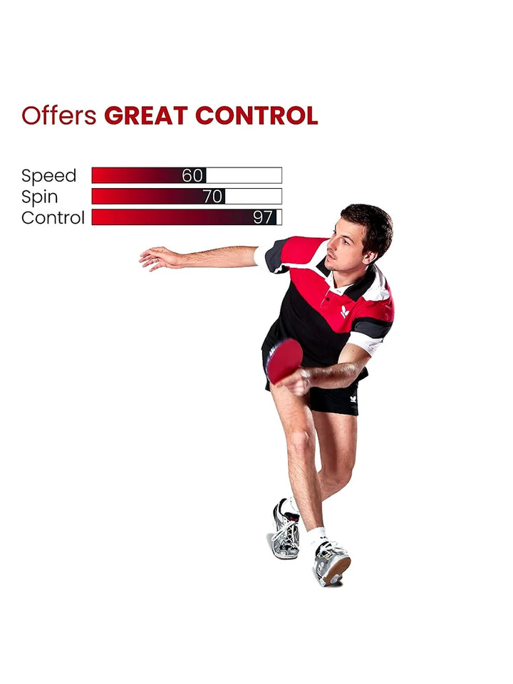 STAG Championship ITTF Approved Rubber Intermediate Table Tennis Bat