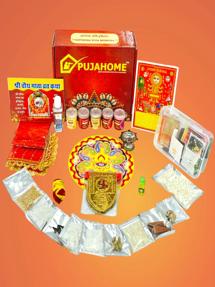 Karwa Chauth Puja Samagri Kit with NavShringaar Saman (40+ Items)