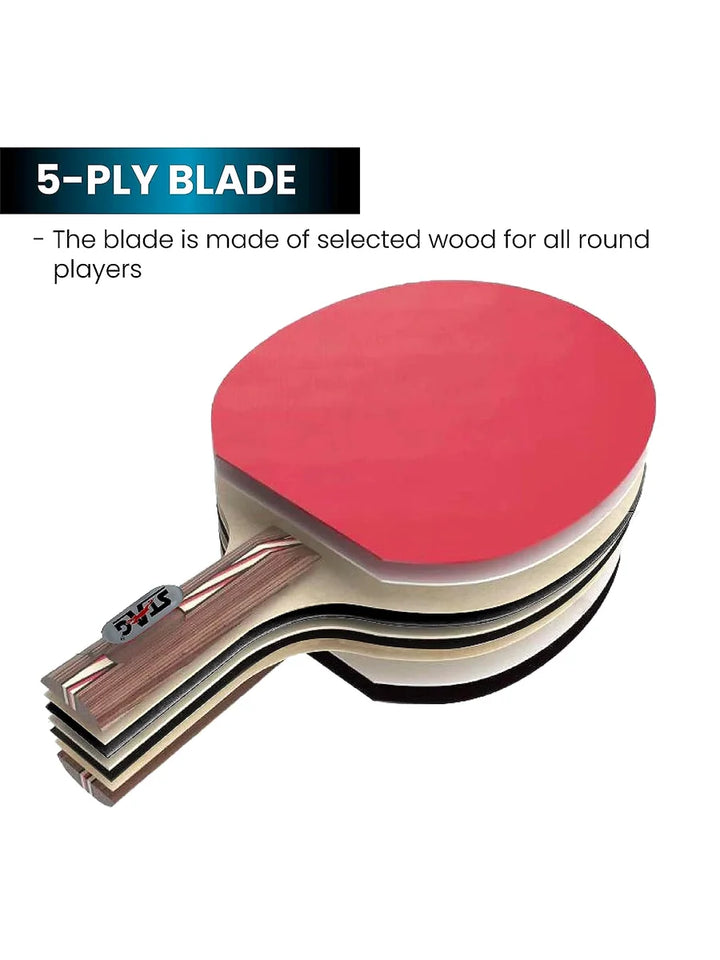 STAG ITTF Approved Rubber All Round Advanced Table Tennis Racquet